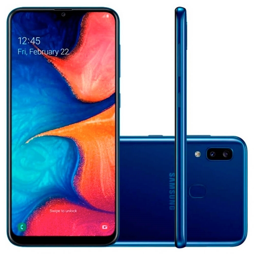 Celular Samsung Galaxy A20 32GB  - Celulares - azul - Central - unidade    Cod. CL SAM A20